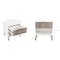 Manhattan Comfort DUMBO 1.0 Nightstand in White and Rustic Grey, 2PK 2-NS001-WG - alternate 5